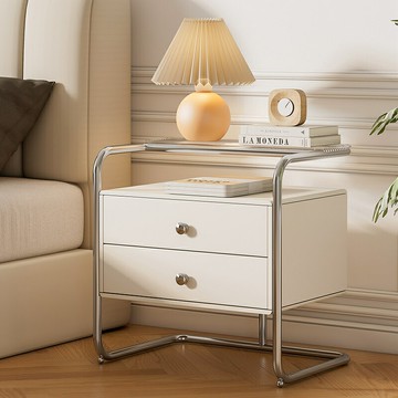 床頭櫃臥室床邊小型置物架家用簡約現代儲物櫃一體可移動邊幾