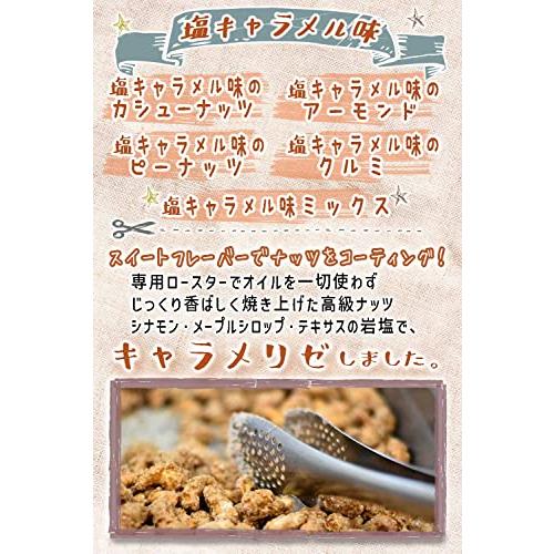 塩キャラメル味 ミックスナッツ 70g スイートナッツ（カシューナッツ、アーモンド、ピーナッツ、クルミ）高級ナッツ