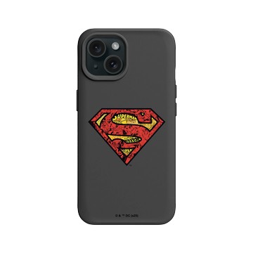 iPhone 15 SolidX 黑 - Superman - Superman-經典漫畫LOGO