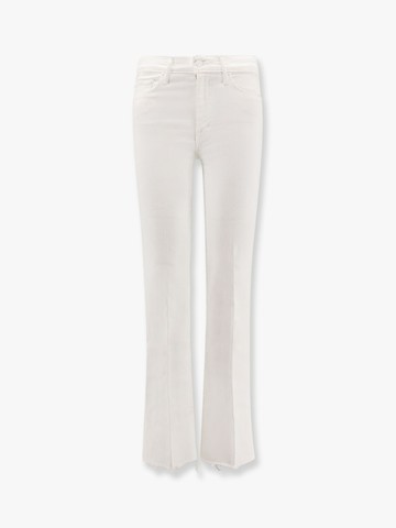 Stretch cotton trouser with embroidered monogram - MOTHER - gender_Woman