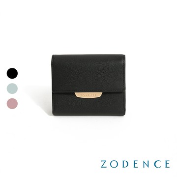 ZODENCE NOVIA進口真皮三折多卡短夾