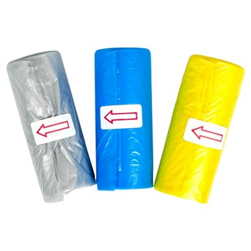 BEER BEAR 皮久熊 袋著走吊掛便便袋組 MY-9593  藍色 + 黃色 + 銀色  1組  3捲