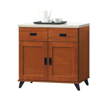 AS雅司-樟木色2.7尺石面餐櫃(下座)-82*40*81cm