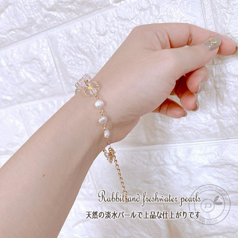 レディースブレスレット 淡水パールバロックパールブレスレット