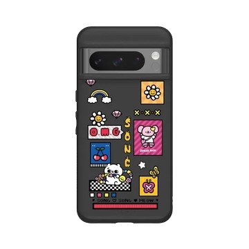 Pixel 8 Pro SolidSuit 黑 - 爽爽貓 Song Song Meow By SECOND - 復古爽貓