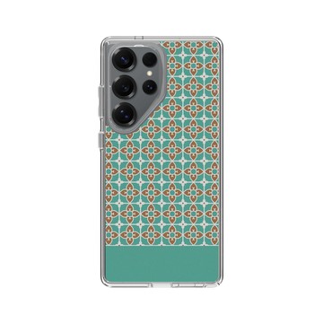 Galaxy S25 Ultra Clear 透明 - 老屋顏 Old House Face - 經典鐵窗花 - 綠