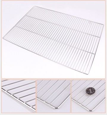 燒烤網 燒烤網不銹鋼網格燒烤工具網架烤肉網片鐵絲網長方形烤爐網晾曬網『XY3523』