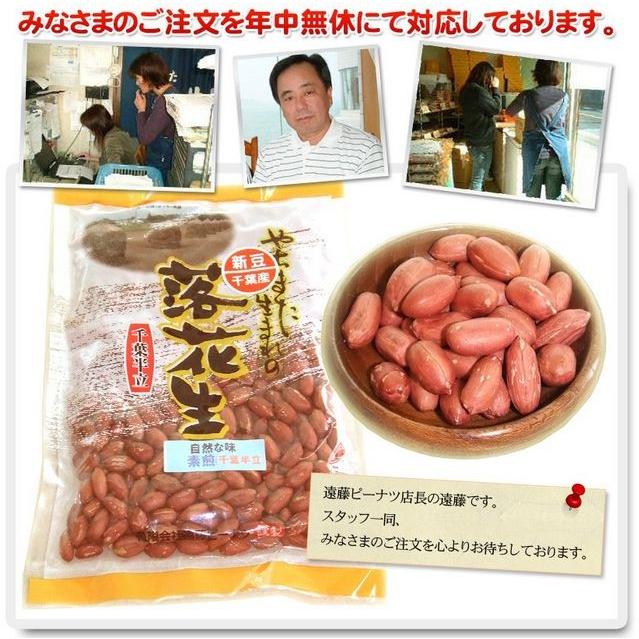 2023年度産 新豆 素煎（千葉半立）200g 千葉県八街産落花生