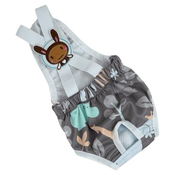 寵物星樂園 寵物背帶生理褲 灰色動物  S  1個  1個裝
