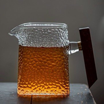 木手把玻璃公道杯耐熱茶海加厚公杯日式分茶器套裝功夫茶具倒茶器