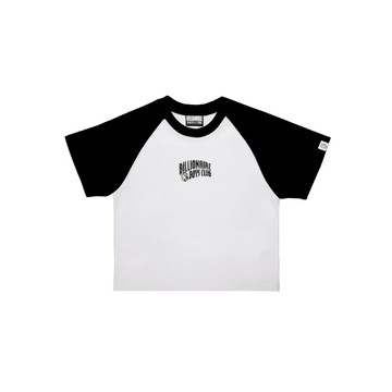 BILLIONAIRE BOYS CLUB ARCH LOGO RAGLAN TEE 女生短版 經典太空人 短袖T恤 白