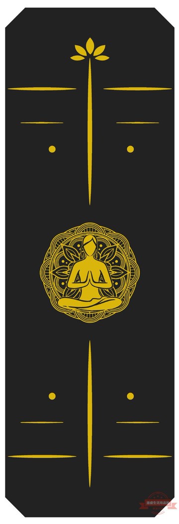 活動款鋪錧金色燙金打坐冥想版八mm 加厚高彈TPE