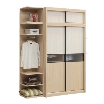 【MUNA家居】尼娜5.6X8尺推門衣櫥/含內鏡/206+207+210+211