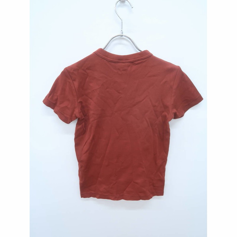 Uniqlo ユニクロ クルーネックtシャツ 半袖 茶 赤 レディース Aランク Xs 委託倉庫から出荷 通販 Lineポイント最大get Lineショッピング