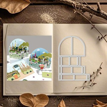scrapbook拱門金屬碳鋼刀模手帳卡片制作cutting die壓花蝕刻刀模