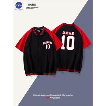 聯名棒球服短袖灌籃高手湘北隊服球衣櫻木花道外套T恤男衣服衛衣
