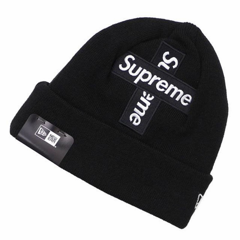 新品 シュプリーム SUPREME New Era Cross Box Logo Beanie ニューエラ