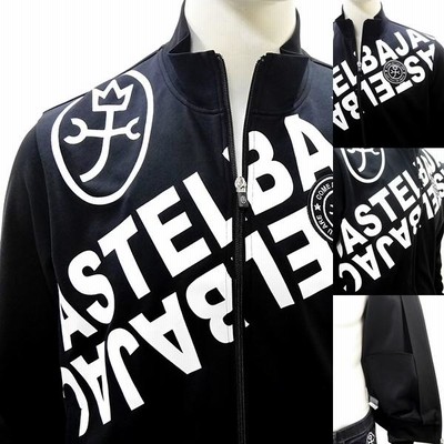 カステルバジャック　トラックジャケット　ジップアップ　ゴルフウェア　ロゴ　L カステルバジャック トラックジャケット ジップアップ ゴルフ