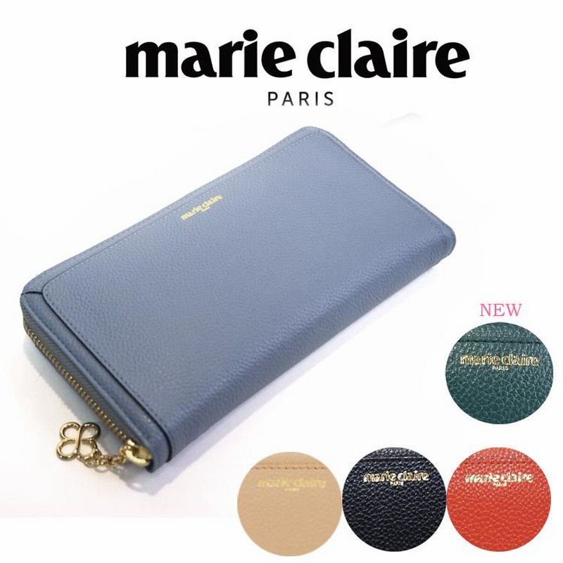 マリクレール ラウンドファスナー長財布 レディース 牛革 マリ・クレール marie claire Carrousel ロングウォレット クローバー  本革 柔らか 大容量 マリクレ | LINEブランドカタログ