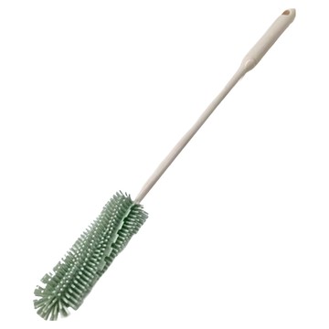 MODU'I BLUEMAMA 鉑金矽膠窄口瓶刷 刷柄長28.5cm 刷頭長8.2cm  綠色  1支