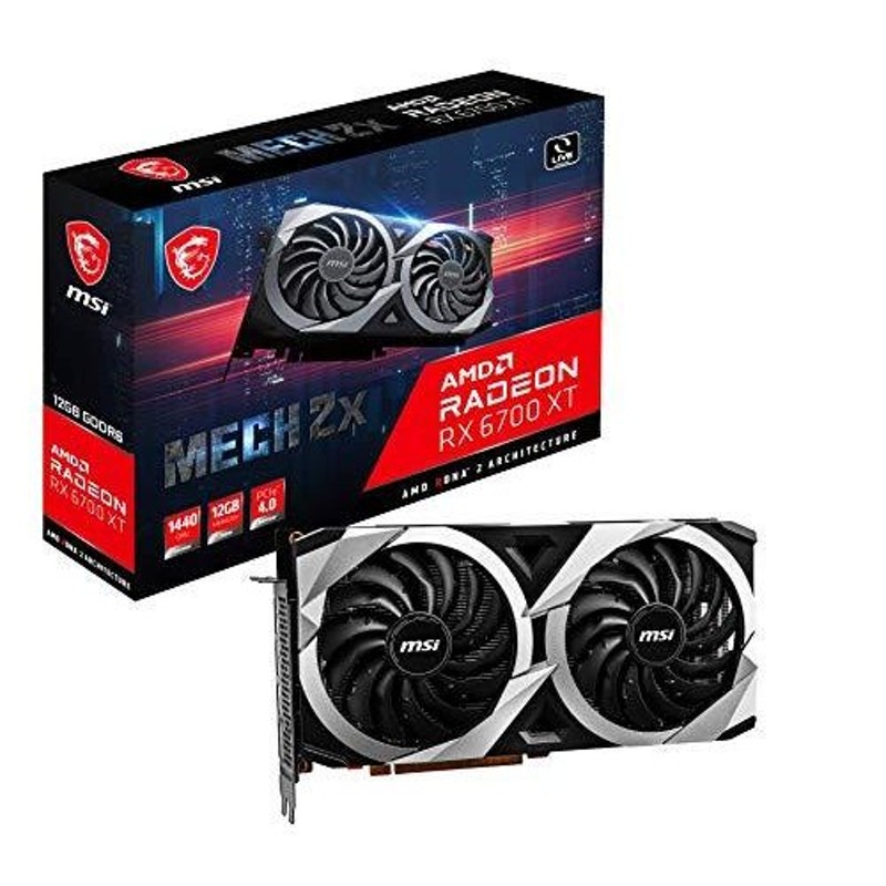 きれい MSI Radeon RX 6700 XT MECH 2X 12G グラフィックスボード VD7611