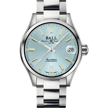 BALL 波爾錶 Engineer Master II Endurance 1917 天文台認證限量機械腕錶(NM3500C-S2C-IBE)-45mm-冰晶藍面鋼帶【刷卡回饋 分期0利率】【APP下單點數13倍送】