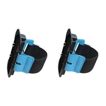 Switch2跳舞手運動手腕帶 左手 + 右手 可收納遊戲卡  藍色  單一商品  1雙