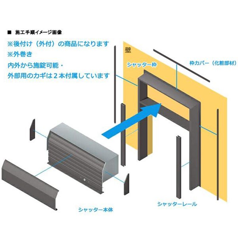 YKK 土間用 シャッター 横幅1225×高さ1599までのフリーオーダータイプ 手動 ガレージ 倉庫 3方枠仕様 | LINEブランドカタログ