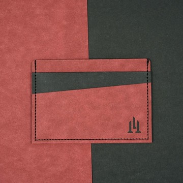 LOGINHEART｜全防護屏蔽感應卡夾 氣勢紅黑 名片夾 5卡層皆受屏蔽 防盜刷 防消磁 台灣製造獨家精品