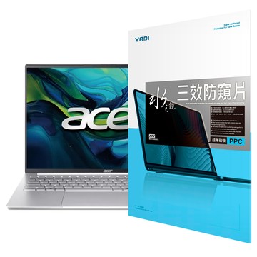 YADI 亞第 獨特磁吸 16 : 10 水之鏡防窺片 Acer Swift Lite SFL16 51M 74W7專用 PF4PPC-W160 16吋  透明色  1個