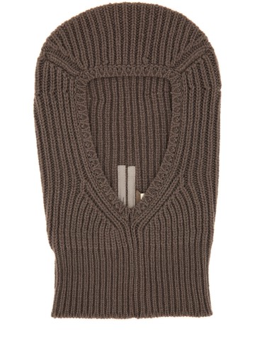 rick owens knitted balaclava