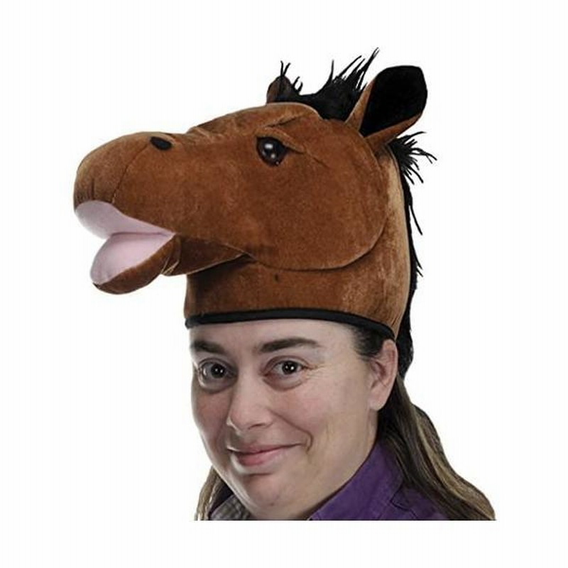 Amazon.co.jp: Beistle コスプレ 被り物 動物 馬 帽子 大人用