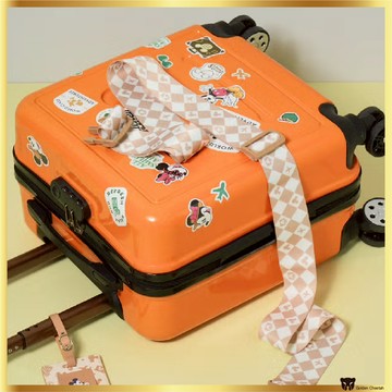 迪士尼旅行可調節行李帶米奇和米妮設計,手提箱帶米色/綠色選項