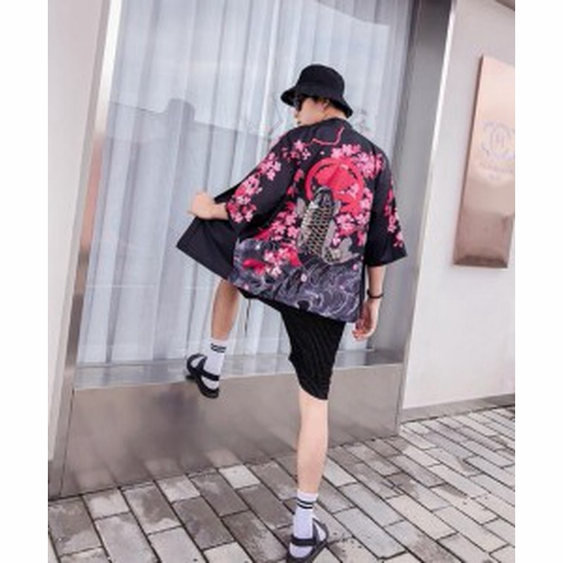 メンズ 七分袖 シャツ カジュアル アウター 和服 浴衣 着物 祭 花火大会 通販 Lineポイント最大1 0 Get Lineショッピング