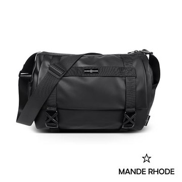 MANDE RHODE - 曼德羅德 - 滑面大容量插扣造型郵差包(大/L) - A5890-1K