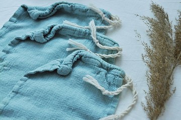 零廢物華麻/袋組/可重複使用的可水洗生態食品儲存