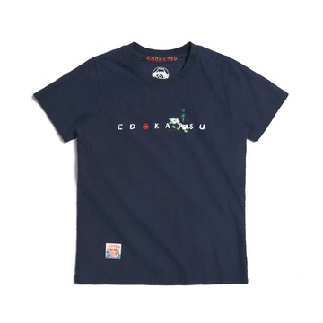 【江戶勝】經典山茶花秀氣短袖T女裝