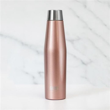 【Built】窄口不鏽鋼保溫瓶(玫瑰金540ml)