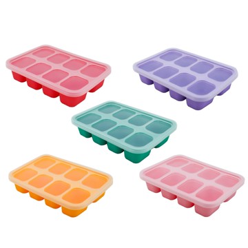 加拿大 Marcus & Marcus 矽膠副食品分裝保存盒/儲存盒-8格30ml(5款可選)
