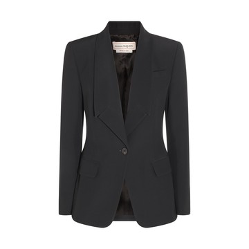 Alexander Mcqueen - Black Viscose Blend Blazer