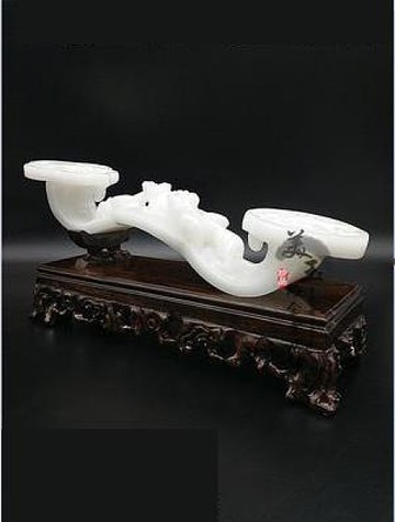 玉如意擺件居家客廳辦公室電視櫃風水玄關玉石如意大擺件招財貔貅 小明同學