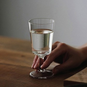 日本霜山 無鉛水晶玻璃高腳杯-140ml-2入