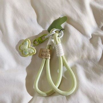 平價夯貨👏卡通可愛手機掛繩 粉色花園蝴蝶吊墜 手機掛繩 相機鑰匙圈 通用掛鏈 防丟飾品 隨身吊飾 手機掛繩 吊墜30be