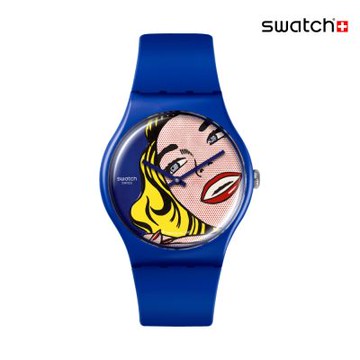 Swatch GIRL BY ROY LICHTENSTEIN THE WATCH 經典手錶/藝術錶/男錶/女錶/瑞士製造 SUOZ352 (41mm)