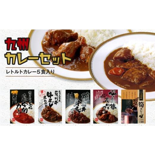 ふるさと納税 福岡県 飯塚市 九州のカレーセット(レトルトカレー5食入り)