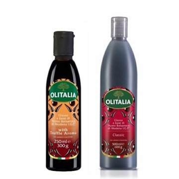《AJ歐美食鋪》奧利塔 松露風味濃縮葡萄醋250ml /濃縮葡萄醋500ml 巴薩米克醋 Balsamico 醋膏 畫盤