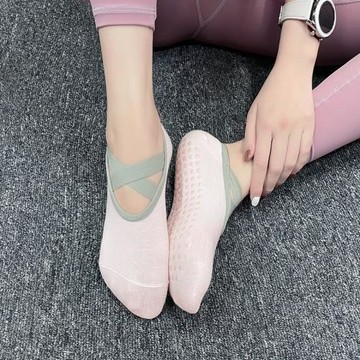 健身女孩防滑瑜伽襪專業空中瑜伽鞋舞蹈襪子軟底透氣運動短襪薄款