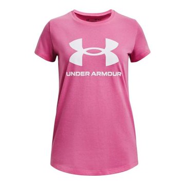 UA 精選單一價【UNDER ARMOUR】UA 女童 SPORTSTYLE 短袖T-Shirt_1361182-663
