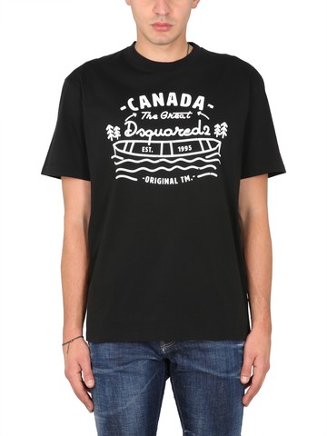 dsquared logo print t-shirt