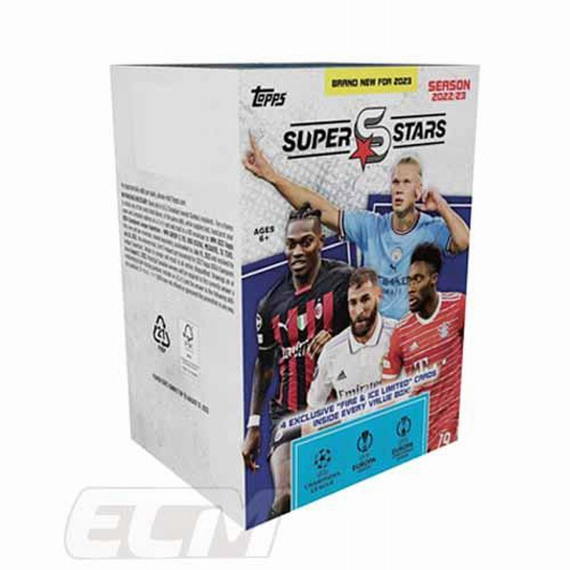 TOP02】バリューB【国内未発売】Topps UEFA FOOTBALL SUPER STARS 22-23 サッカーカード  バリューボックス【チャンピオンズリーグ/サッカー/サッカートレカ/ト | LINEショッピング